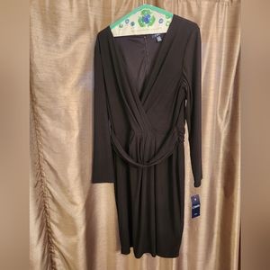 Chaps Women's Black Dress - midi